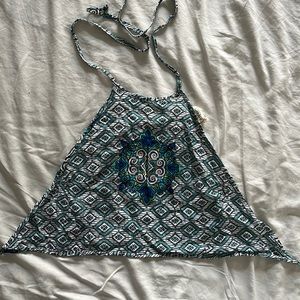 LA Hearts Halter Style Blue Bikini/Summer Top